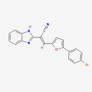 2-(1H-benzimidazol-2-yl)-3-[5-(4-bromophenyl)-2-furyl]acrylonitrile - 