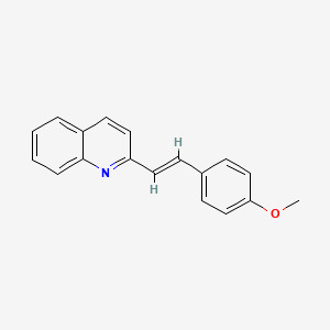 2-[2-(4-methoxyphenyl)ethenyl]quinoline - 5395-56-2