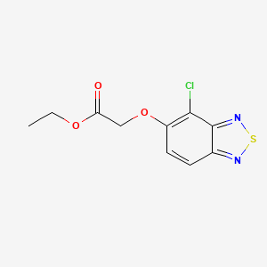 Acetic acid, ((4-chloro-2,1,3-benzothiadiazol-5-yl)oxy)-, ethyl ester - 29123-12-4