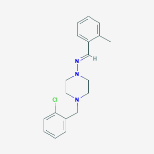 4-(2-chlorobenzyl)-N-(2-methylbenzylidene)-1-piperazinamine - 