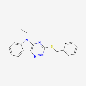 3-(BENZYLSULFANYL)-5-ETHYL-5H-[1,2,4]TRIAZINO[5,6-B]INDOLE - 112800-84-7