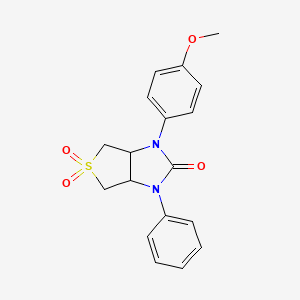 1-(4-methoxyphenyl)-3-phenyltetrahydro-1H-thieno[3,4-d]imidazol-2(3H)-one 5,5-dioxide - 