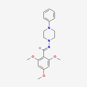 4-phenyl-N-(2,4,6-trimethoxybenzylidene)-1-piperazinamine - 