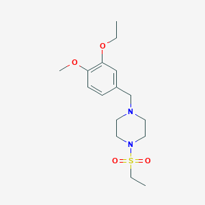 1-(3-ethoxy-4-methoxybenzyl)-4-(ethylsulfonyl)piperazine - 