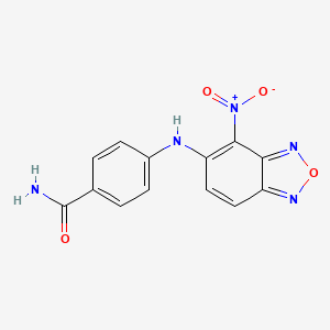 4-[(4-nitro-2,1,3-benzoxadiazol-5-yl)amino]benzamide - 