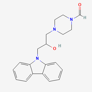 4-[3-(9H-carbazol-9-yl)-2-hydroxypropyl]piperazine-1-carbaldehyde - 