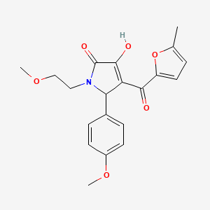 (4E)-4-[hydroxy(5-methylfuran-2-yl)methylidene]-1-(2-methoxyethyl)-5-(4-methoxyphenyl)pyrrolidine-2,3-dione - 