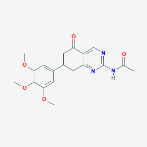 N-[5-oxo-7-(3,4,5-trimethoxyphenyl)-5,6,7,8-tetrahydroquinazolin-2-yl]acetamide - 