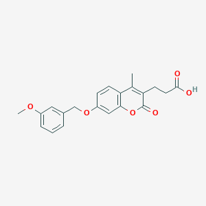 3-{7-[(3-methoxybenzyl)oxy]-4-methyl-2-oxo-2H-chromen-3-yl}propanoic acid - 