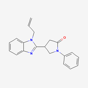 1-phenyl-4-[1-(prop-2-en-1-yl)-1H-1,3-benzodiazol-2-yl]pyrrolidin-2-one - 