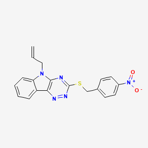 5-ALLYL-3-[(4-NITROBENZYL)SULFANYL]-5H-[1,2,4]TRIAZINO[5,6-B]INDOLE - 