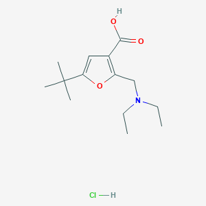 5-Tert-butyl-2-diethylaminomethyl-furan-3-carboxylic acid hydrochloride - 