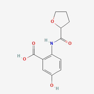 5-Hydroxy-2-(tetrahydrofuran-2-carboxamido)benzoic acid - 