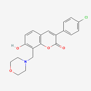 3-(4-chlorophenyl)-7-hydroxy-8-(morpholin-4-ylmethyl)-2H-chromen-2-one - 