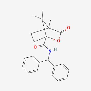 N-(diphenylmethyl)-4,7,7-trimethyl-3-oxo-2-oxabicyclo[2.2.1]heptane-1-carboxamide - 