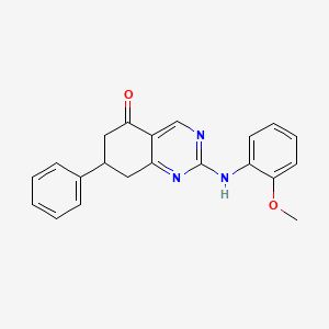 2-[(2-methoxyphenyl)amino]-7-phenyl-7,8-dihydroquinazolin-5(6H)-one - 