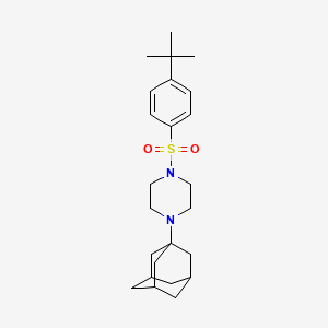 4-Adamantanyl-1-{[4-(tert-butyl)phenyl]sulfonyl}piperazine - 