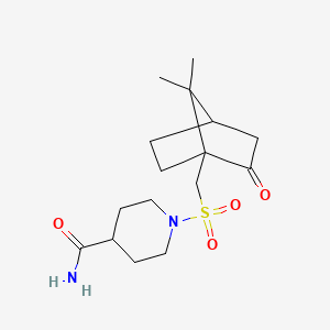 1-({7,7-Dimethyl-2-oxobicyclo[2.2.1]heptan-1-yl}methanesulfonyl)piperidine-4-carboxamide - 