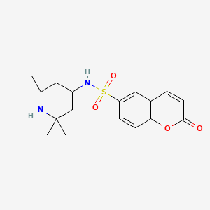 2-oxo-N-(2,2,6,6-tetramethylpiperidin-4-yl)-2H-chromene-6-sulfonamide - 