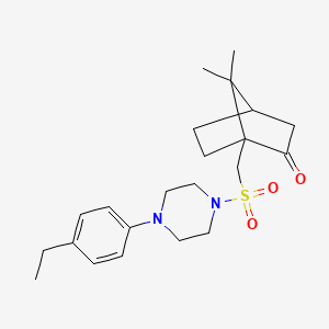 1-({[4-(4-Ethylphenyl)piperazin-1-yl]sulfonyl}methyl)-7,7-dimethylbicyclo[2.2.1]heptan-2-one - 