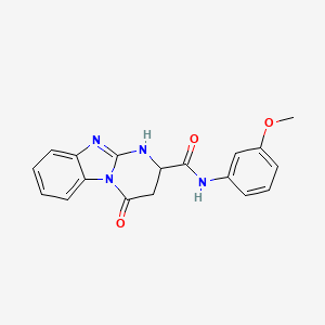 N-(3-methoxyphenyl)-4-oxo-1,2,3,4-tetrahydropyrimido[1,2-a]benzimidazole-2-carboxamide - 