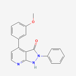 4-(3-methoxyphenyl)-2-phenyl-1,2-dihydro-3H-pyrazolo[3,4-b]pyridin-3-one - 