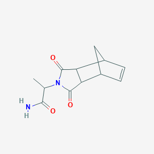 2-(1,3-dioxo-1,3,3a,4,7,7a-hexahydro-2H-4,7-methanoisoindol-2-yl)propanamide - 26749-96-2