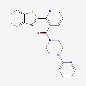 (2-(Benzo[d]thiazol-2-yl)pyridin-3-yl)(4-(pyridin-2-yl)piperazin-1-yl)methanone - 