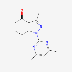 1-(4,6-dimethylpyrimidin-2-yl)-3-methyl-6,7-dihydro-5H-indazol-4-one - 