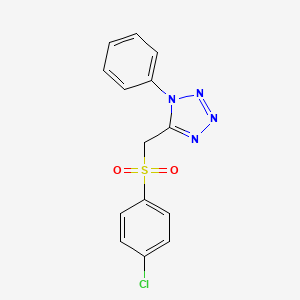 5-{[(4-chlorophenyl)sulfonyl]methyl}-1-phenyl-1H-tetrazole - 