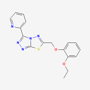 2-{6-[(2-ETHOXYPHENOXY)METHYL]-[1,2,4]TRIAZOLO[3,4-B][1,3,4]THIADIAZOL-3-YL}PYRIDINE - 