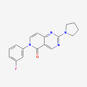 6-(3-fluorophenyl)-2-(1-pyrrolidinyl)pyrido[4,3-d]pyrimidin-5(6H)-one - 