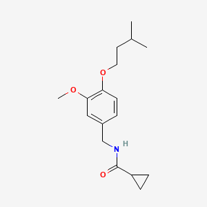 N-[3-methoxy-4-(3-methylbutoxy)benzyl]cyclopropanecarboxamide - 