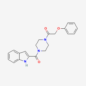 1-[4-(1H-indol-2-ylcarbonyl)piperazin-1-yl]-2-phenoxyethanone - 