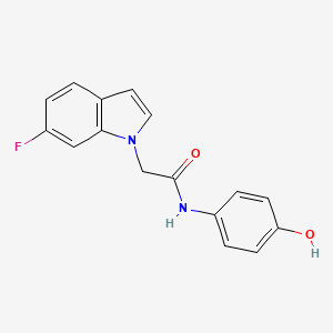 2-(6-fluoro-1H-indol-1-yl)-N-(4-hydroxyphenyl)acetamide - 