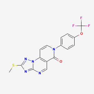 2-(methylthio)-7-[4-(trifluoromethoxy)phenyl]pyrido[3,4-e][1,2,4]triazolo[1,5-a]pyrimidin-6(7H)-one - 