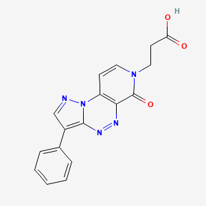 3-(6-oxo-3-phenylpyrazolo[5,1-c]pyrido[4,3-e][1,2,4]triazin-7(6H)-yl)propanoic acid - 