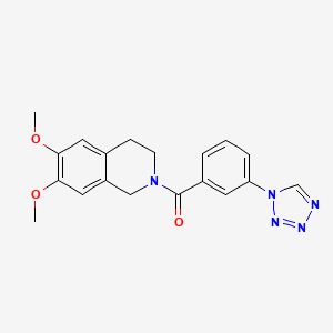 (6,7-dimethoxy-3,4-dihydroisoquinolin-2(1H)-yl)[3-(1H-tetrazol-1-yl)phenyl]methanone - 