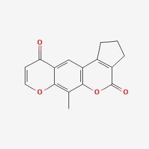 6-methyl-2,3-dihydro-10H-cyclopenta[c]pyrano[3,2-g]chromene-4,10(1H)-dione - 