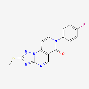 7-(4-fluorophenyl)-2-(methylthio)pyrido[3,4-e][1,2,4]triazolo[1,5-a]pyrimidin-6(7H)-one - 