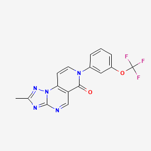 2-methyl-7-[3-(trifluoromethoxy)phenyl]pyrido[3,4-e][1,2,4]triazolo[1,5-a]pyrimidin-6(7H)-one - 