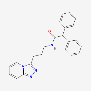 2,2-diphenyl-N-[3-([1,2,4]triazolo[4,3-a]pyridin-3-yl)propyl]acetamide - 