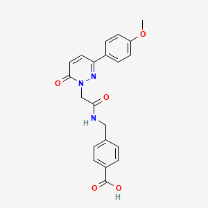 4-[({[3-(4-methoxyphenyl)-6-oxopyridazin-1(6H)-yl]acetyl}amino)methyl]benzoic acid - 