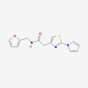 2-(2-(1H-pyrrol-1-yl)thiazol-4-yl)-N-(furan-2-ylmethyl)acetamide - 