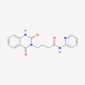 4-(2-hydroxy-4-oxoquinazolin-3(4H)-yl)-N-(pyridin-2-yl)butanamide - 