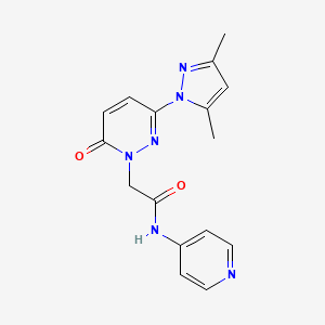 2-(3-(3,5-dimethyl-1H-pyrazol-1-yl)-6-oxopyridazin-1(6H)-yl)-N-(pyridin-4-yl)acetamide - 