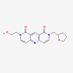 2-(2-hydroxyethyl)-8-(tetrahydrofuran-2-ylmethyl)pyrido[4,3-b][1,6]naphthyridine-1,9(2H,8H)-dione - 