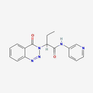 2-(4-oxo-1,2,3-benzotriazin-3(4H)-yl)-N-(pyridin-3-yl)butanamide - 