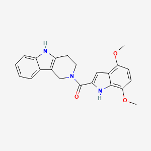 (4,7-dimethoxy-1H-indol-2-yl)(1,3,4,5-tetrahydro-2H-pyrido[4,3-b]indol-2-yl)methanone - 