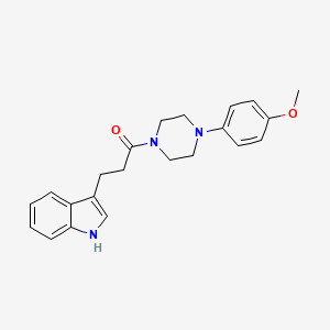3-(1H-indol-3-yl)-1-[4-(4-methoxyphenyl)piperazin-1-yl]propan-1-one - 
